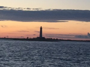 Bird Rock Lighthouse at sunrise